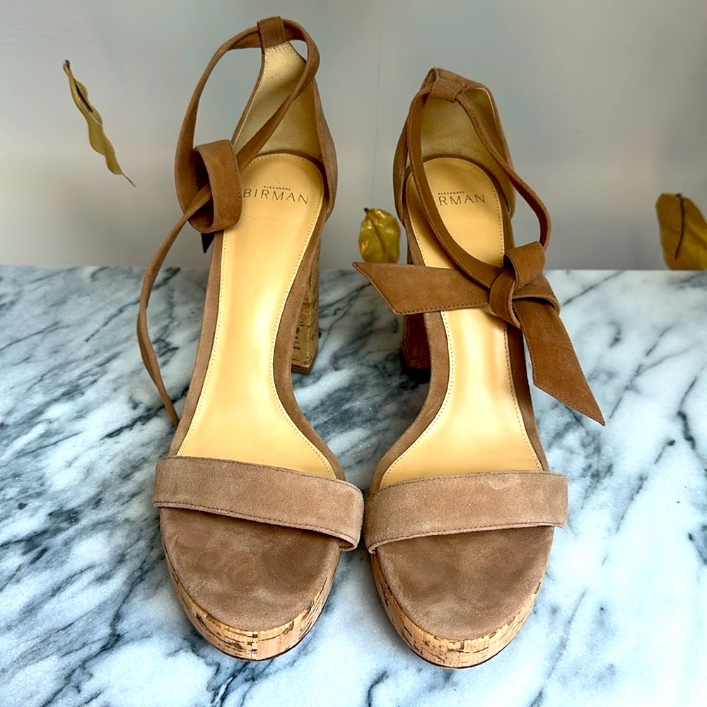 Alexandre Birman Celine Cork and Suede Heel - SIZE 40 - Picture 3 of 5